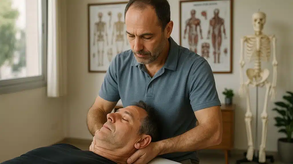 אינפוגרפיקה המציגה ציר זמן של התפתחות האוסטאופתיה בישראל