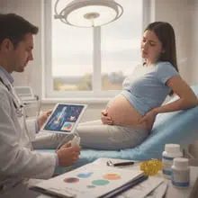 אינפוגרפיקה על אוסטאופורוזיס הריון. האינפוגרפיקה מציגה את הסיבות להופעת המחלה ואת התסמינים הנפוצים.